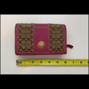 Pink Coach Wallet